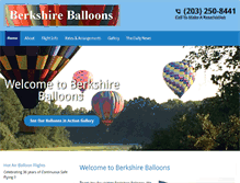 Tablet Screenshot of berkshireballoons.com